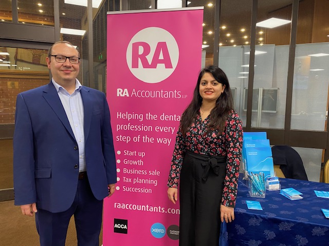 RA Accountants team at Professional Conferences dental event in Kensington London.