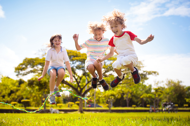 Children Jumping